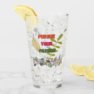 Pursue Your Passion- Gardening Drinking Glass Glaskopp