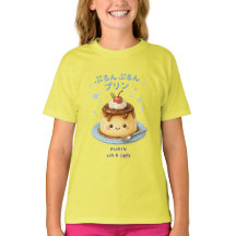 Purun Purin Japansk Kawaii Pudding Söt T-Shirt