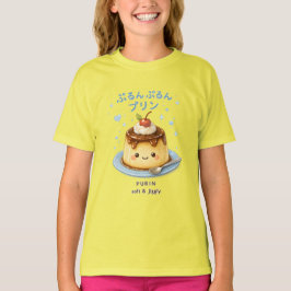 Purun Purin Japansk Kawaii Pudding Söt T-Shirt