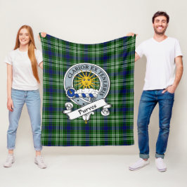 Purves Klansymbol Tartan Rutig Fleecefilt