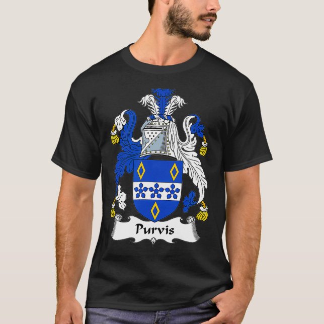 Purvis Jackar Arm Family Crest T Shirt (Framsida)