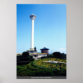 Pusan Torn, Pusan, Sydkorea Poster