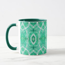 Push Abstract Light Green White Watercolor Art Mugg
