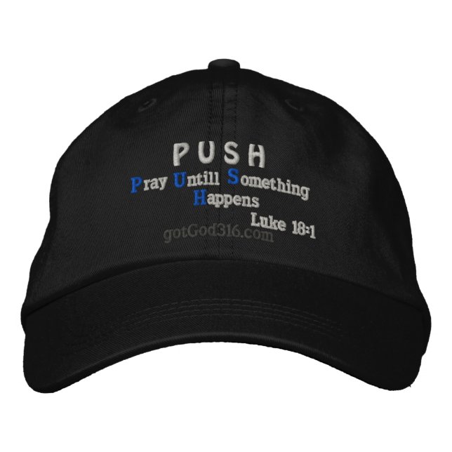 PUSH gotGod316.com Broderad Keps (Framsida)