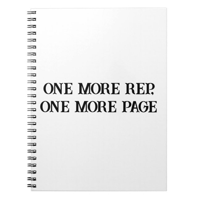 Push Harder - Motivational Gym & Grind Notebook Anteckningsbok (Framsidan)