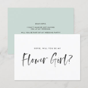 Push Lettering Mint blir jag? Inbjudningar