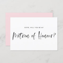 Push Lettering Rosa är min hedersbetygelse Inbjudningar