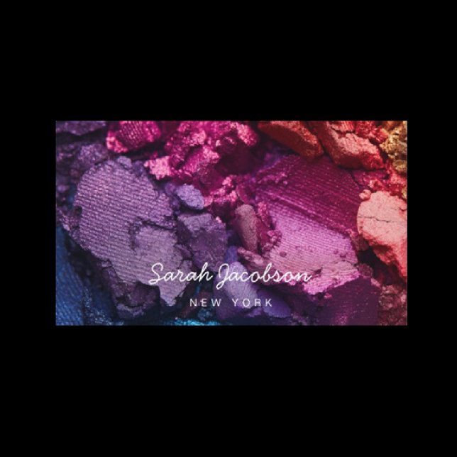 Push Luxury Cosmetics Cosmetologist Eyeshadow Visitkort (Skapare uppladdad)