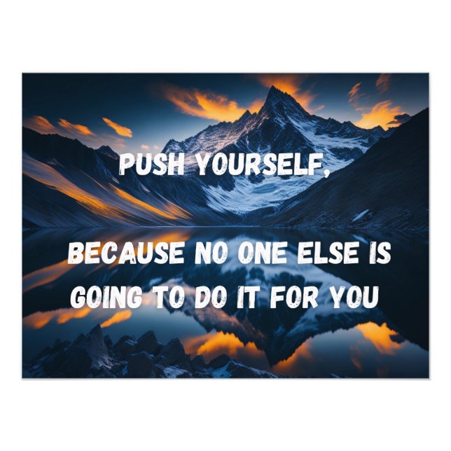 Push, Motiverande Poster (Framsidan)