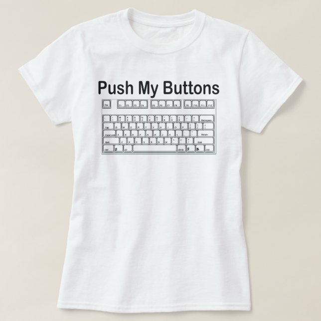 PUSH MY BUTTONS TANGENTBORD FÖRSTA BASEN T-SHIRT (Design framsida)