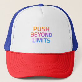 Push over Limits - Neon Motivational Quote Keps