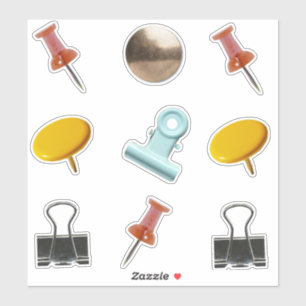 Push Pin Sticker Lakan Klistermärken