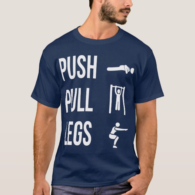  PUSH PULL BEN T-Shirt (Framsida)