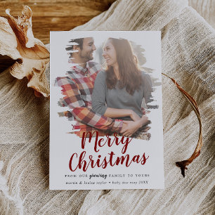 Push Red God jul från vår växande familj Julkort