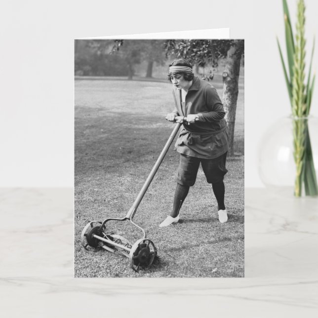 Push Reel Mower, 1910-talet Kort (Framsida)