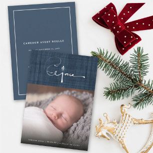 Push Rejoice-julets Helgdag Birth-meddelande Julkort