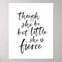 Push Script Little but Fierce William Shakespeare