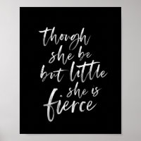 Push Script Little but Fierce William Shakespeare