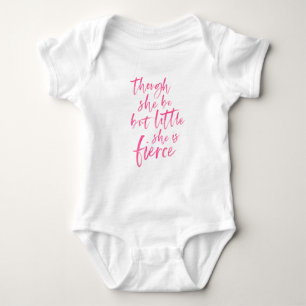 Push Script Little but Fierce William Shakespeare T Shirt