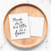 Push Script Little but Fierce William Shakespeare