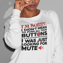 Push your Buttons Sarcastic Quote Mamma Birthday G