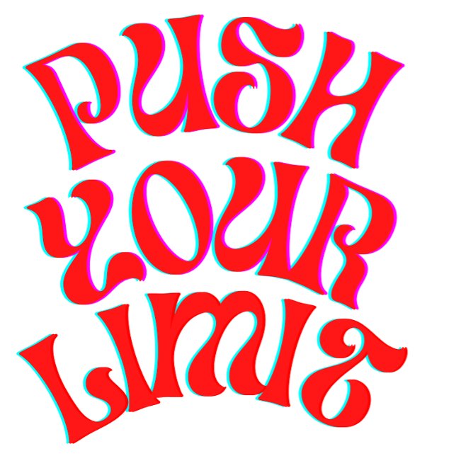 Push your Limits - Motivering T-Shirt (Skapare uppladdad)