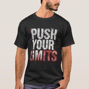 Push Your Limits Tröja för män Disciplin Mentali