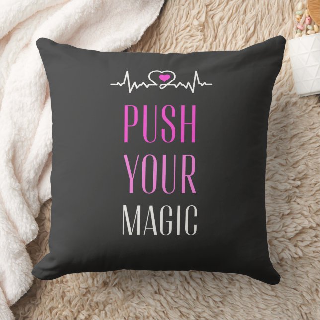 Push Your Magic – Motivational Aesthetic  Kudde (Filt)
