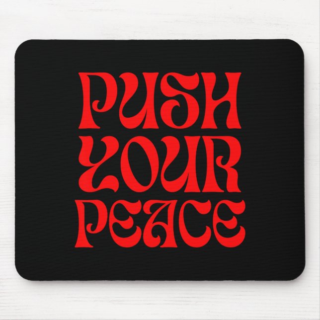 Push Your Peace Sritual Funny Cool Retro Outfit  Musmatta (Framsidan)