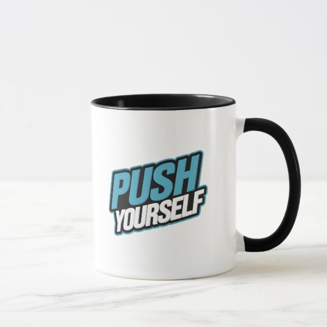 Push Yourself - Motivational Mugg (Höger)
