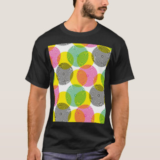 Push Zigzags: Hand plockade Mönster T Shirt