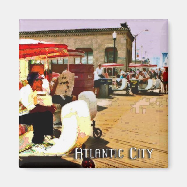 Pushcart på kartan magnet (Framsidan)