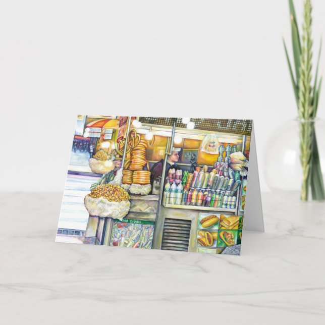 Pushcart Paradise Greeting Card Kort (Framsida)