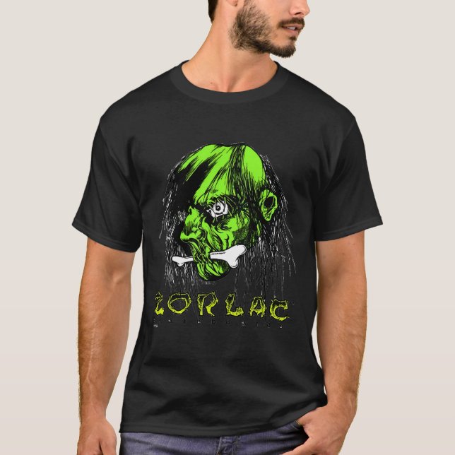 Pushead Zorlac Skateboard Shrunken T Shirt (Framsida)