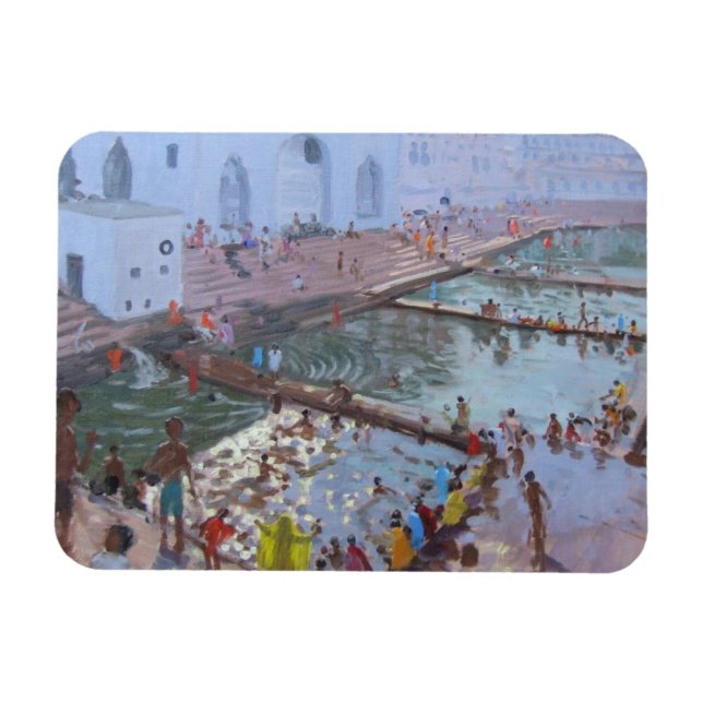 Pushkar ghats Rajasthan Magnet (Horisontell)