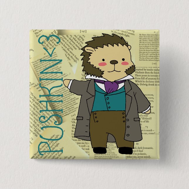 Pushkin kvadrerar knäppas knapp (Framsida)