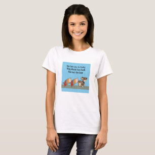Pushy Cats Komma Rid of Fido T Shirt