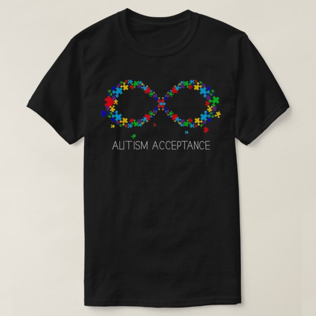 Pusle Autism Awareness Neurodiversity Gift Infini T Shirt (Design framsida)