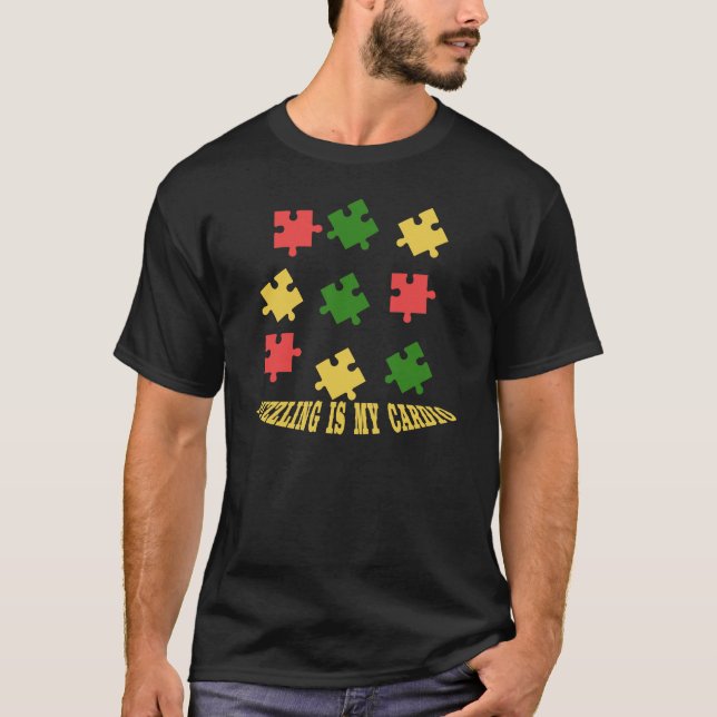 Pusling är min kardiopussel. t shirt (Framsida)