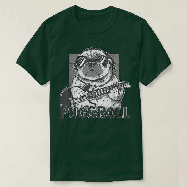 Puss- och rullgitarrer t shirt (Design framsida)