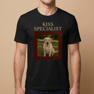 Puss Specialist Anpassad Rolig Hund Foto T Shirt