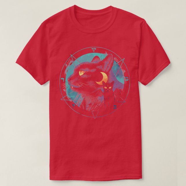 Puss the Evil Cat T Shirt (Design framsida)