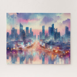 Pussa Storlekt Anpassade cityscape Pussel