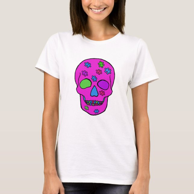 Pussad Skull T Shirt (Framsida)