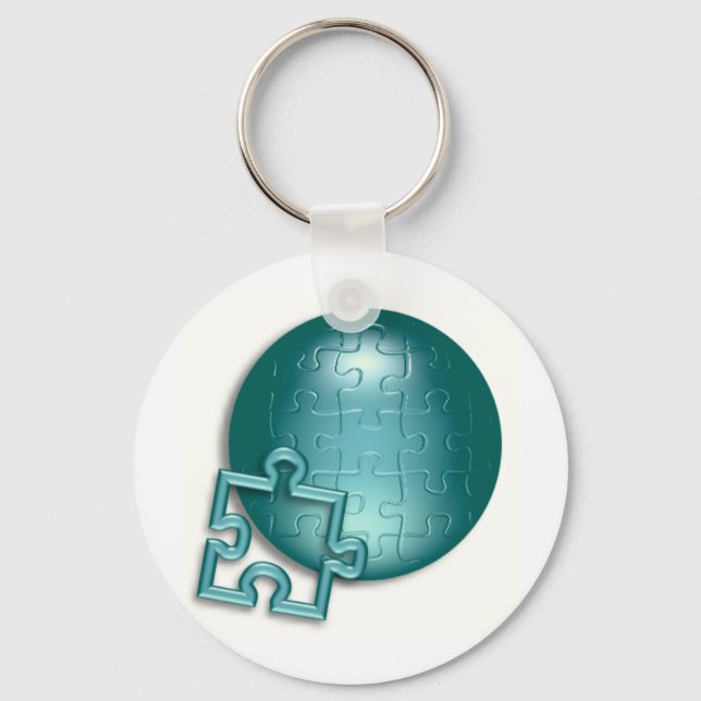 Pussad World Keychain Nyckelring (Framsida)