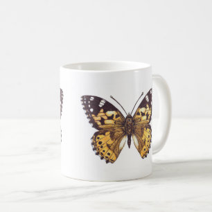 Pussafé, färgad dam kaffemugg