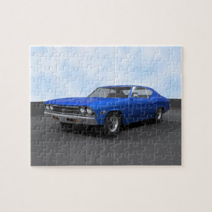 Pussel:1969 Chevelle SS: Blått Avsluta Pussel
