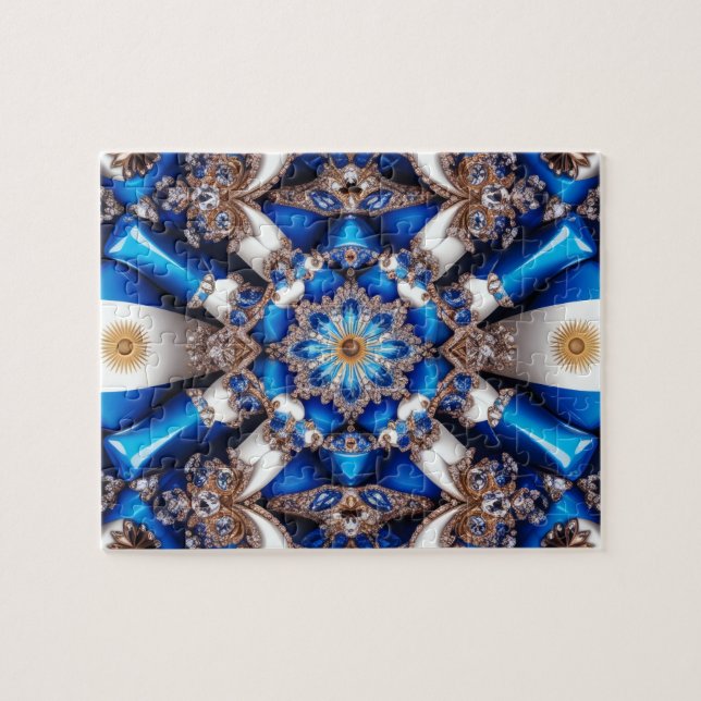 Pussel abstrakt modern Design Argentinas Färg (Horisontell)