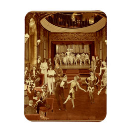 Pussel Art Deco Natt Klubb Magnet