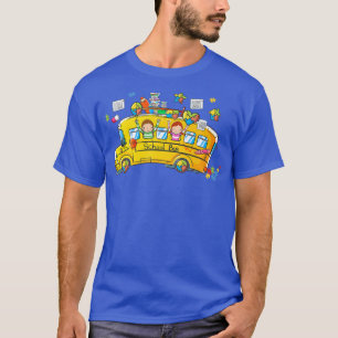 Pussel Autism Awareness School Buss Driver Autisti T Shirt
